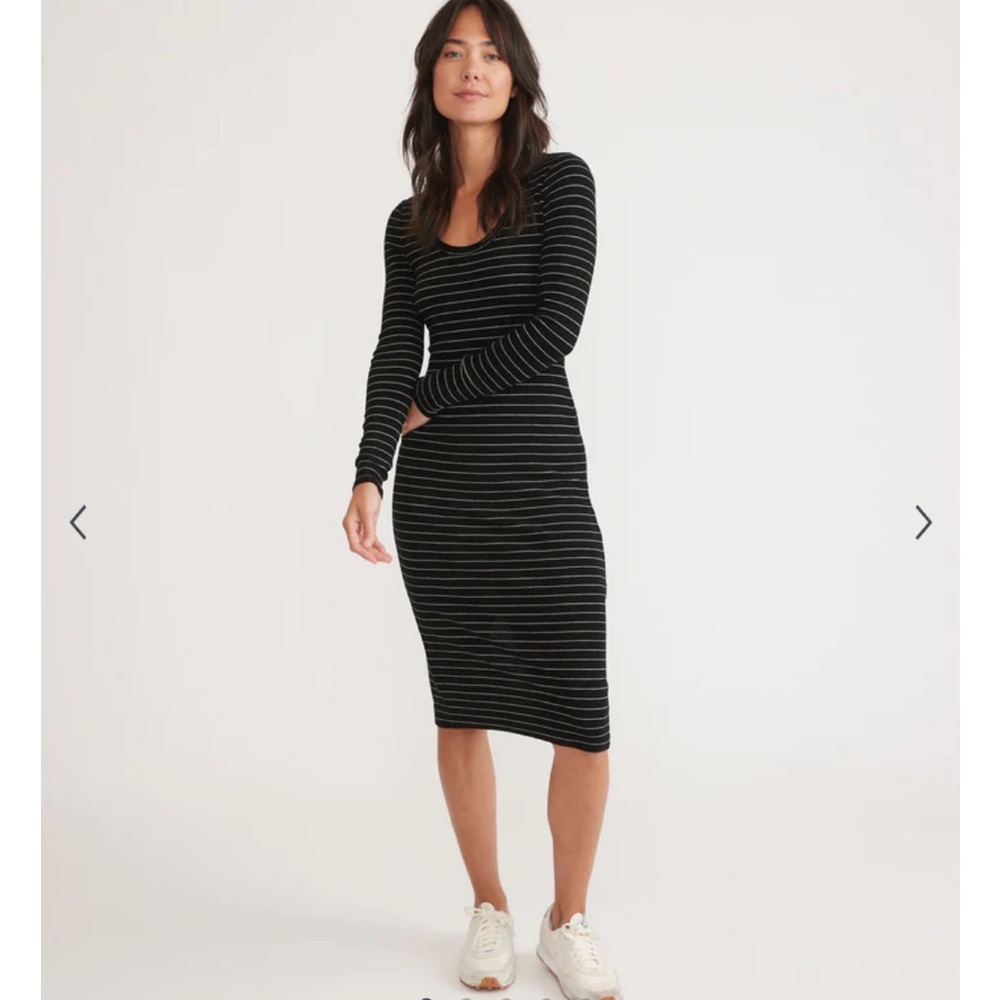 Marine Layer 🌷 Lexi Rib Striped Maxi Dress Sz S